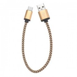 Steady Nylon Cable 0.3 metre Type-C USB charging and fast transfer 2A