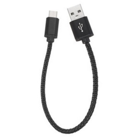 Câble en Nylon Tressé 0.3 mètre Type-C USB charge et transfert rapide 2A