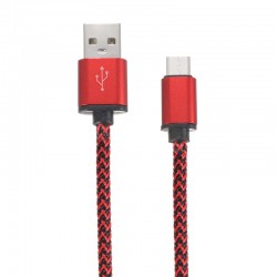 Câble en Nylon Tressé Type-C USB transfert et charge rapide 2.1A