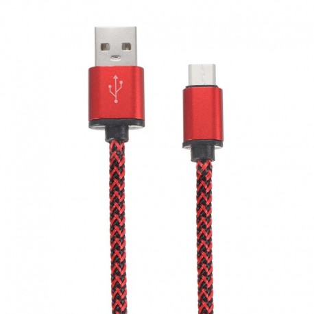 Braided Nylon Cable Type-C USB Transfer and Fast Charge 2.1A
