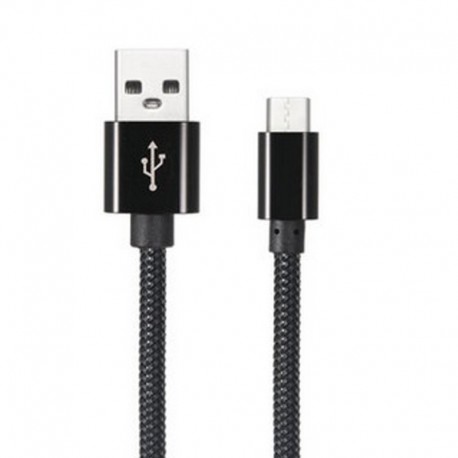 Braided Nylon Cable Type-C USB 1 meter transfer and fast charge 2.1A