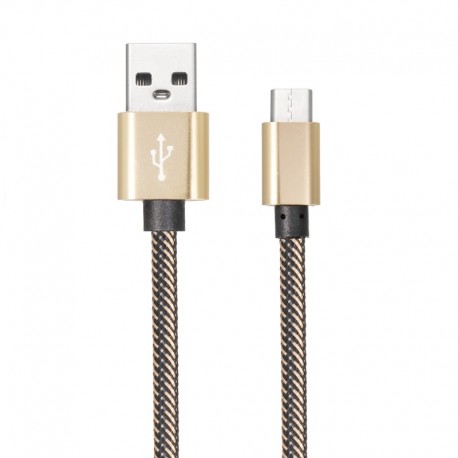 Braided Nylon Cable Type-C USB 1 meter transfer and fast charge 2.1A