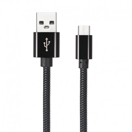 Braided Nylon Cable Type-C USB 1 meter transfer and fast charge 2.1A