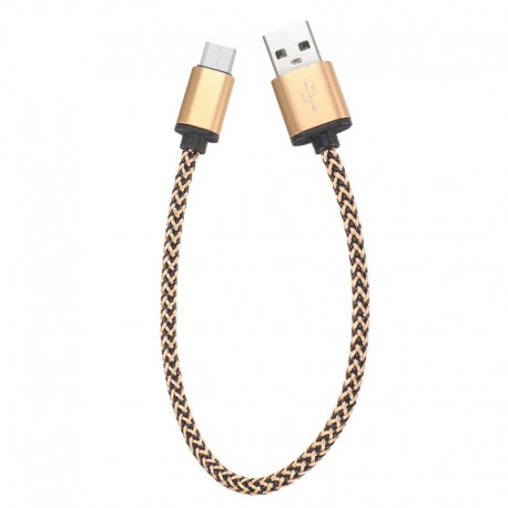 Braided Nylon Cable 0.3 meter Type-C USB charging and fast transfer 2A