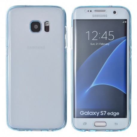Front and rear TPU transparent protection pour Samsung Galaxy S7 Edge