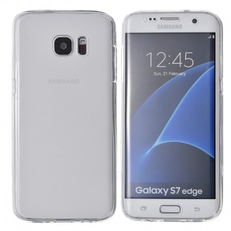 Front and rear TPU transparent protection pour Samsung Galaxy S7 Edge
