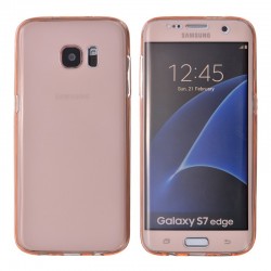 Protection Avant et Arri&egrave;re TPU transparent pour Samsung Galaxy S7 Edge