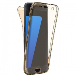 Front and rear TPU transparent protection pour Samsung Galaxy S7 Edge