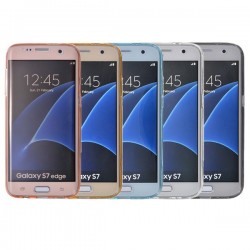 Protection Avant et Arrière TPU transparent pour Samsung Galaxy S7 Edge