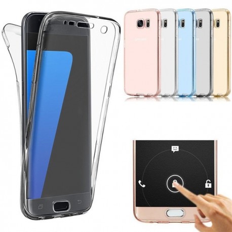 Protection Avant et Arrière TPU transparent pour Samsung Galaxy S7 Edge