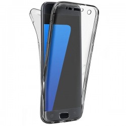 Protection Avant et Arri&egrave;re TPU transparent pour Samsung Galaxy S7 Edge