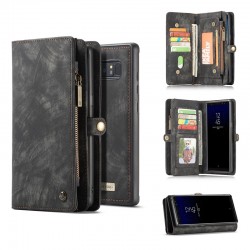Deluxe Wallet Cover Magnet Leather pour Samsung Galaxy Note 8
