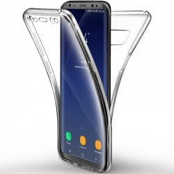 Etui silicone transparent intégral pour Samsung Galaxy Note 8