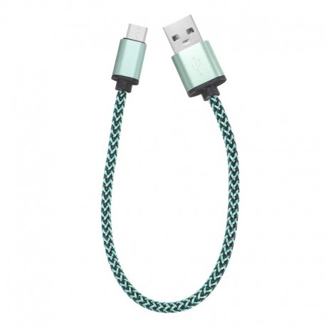 Braided Nylon Cable 0.3 meter Type-C USB charging and fast transfer 2A