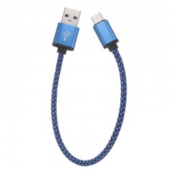 Steady Nylon Cable 0.3 metre Type-C USB charging and fast transfer 2A