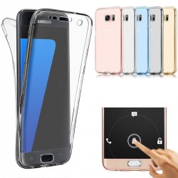 Housse silicone intégral transparente pour Samsung Galaxy A3/A5/A7 Version 2017