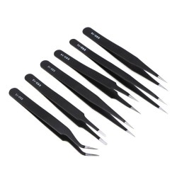 6 pinces brucelles réparation téléphone portable pour iPhone et Android 