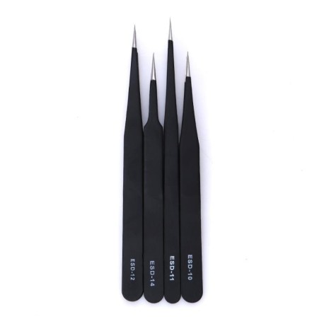 6 pinces brucelles réparation téléphone portable pour iPhone et Android 