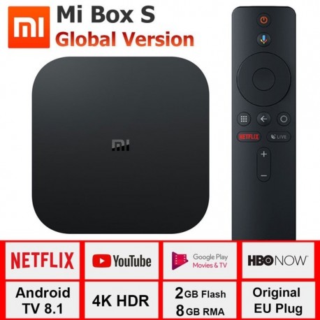Xiaomi mi TV Box S 4K HDR Android 8.1 2G 8G WIFI BT Worldwide version Original