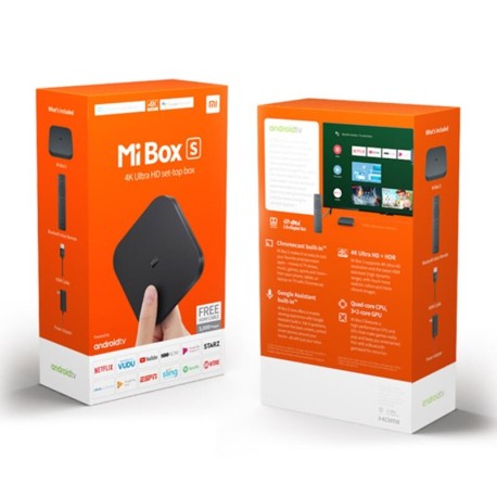 Xiaomi mi TV Box S 4K HDR Android 8.1 2G 8G WIFI BT Version mondiale Original