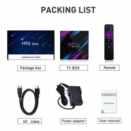 LEMFO h96 max smart tv box Android 9 0 assistant vocal