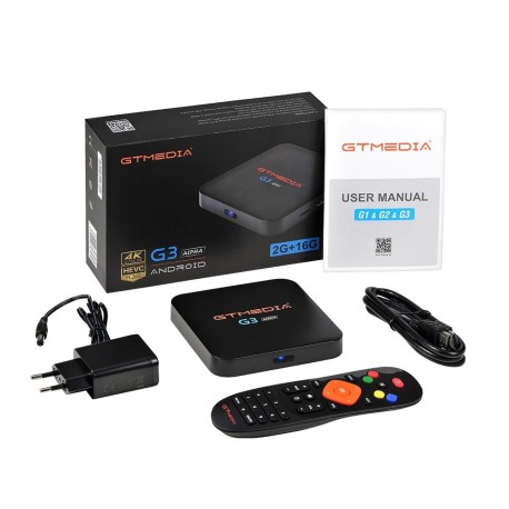 GTMEDIA G3 Android TV Box 4K IPTV 2 Go RAM + 16 Go ROM WiFi Support Netflix 