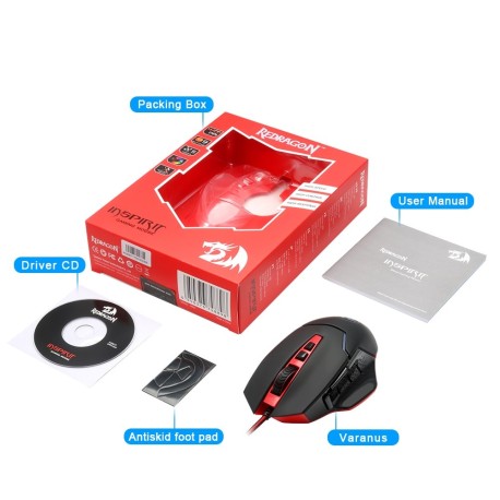 Redragon M907 INSPIRIT 14400 DPI pas cher