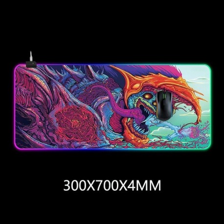 Tapis de souris gamers RGB Extra Large édition 2020 USB Rétroéclairé 