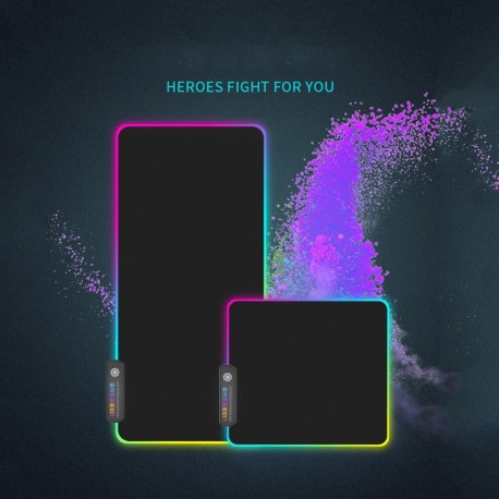 Tapis de souris gamers RGB Extra Large édition 2020 USB Rétroéclairé 