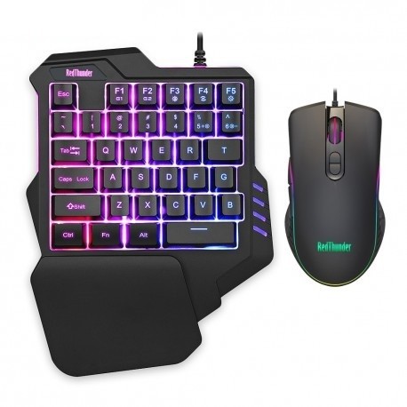 6400dpi backlit one-handed gaming keyboard