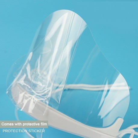 x10 Masques Transparent  plastique Anti-poussière Anti-Virus Restaurant