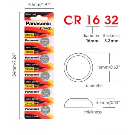 Cheap CR1632 button battery