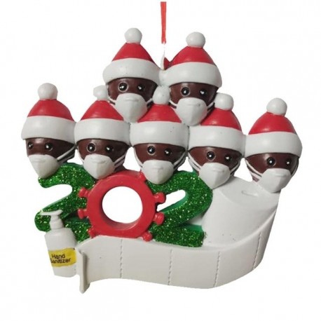 Santa decoration hanging anti covid 19