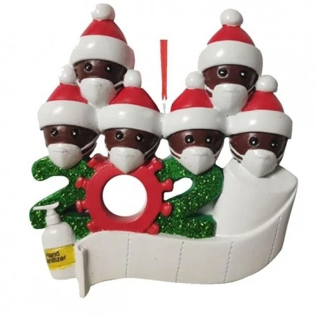 Santa decoration hanging anti covid 19
