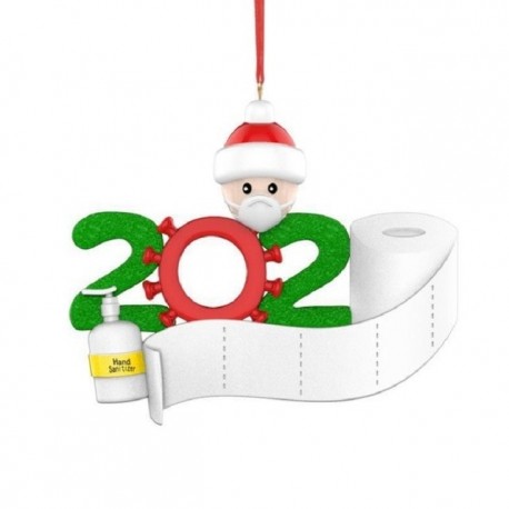 Santa decoration hanging anti covid 19