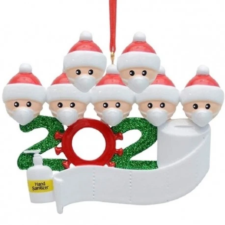 Santa decoration hanging anti covid 19