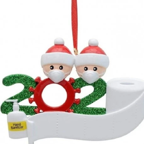 Santa decoration hanging anti covid 19