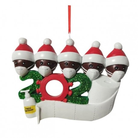 Santa decoration hanging anti covid 19