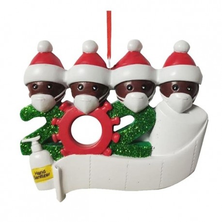 Santa decoration hanging anti covid 19