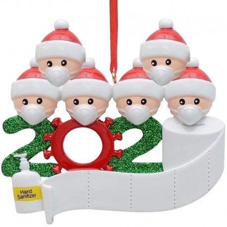 Santa decoration hanging anti covid 19