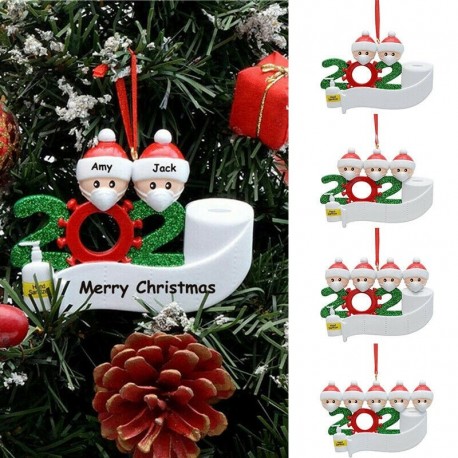 Santa decoration hanging anti covid 19