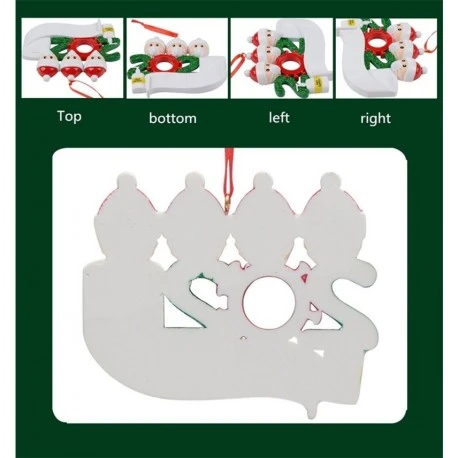 Santa decoration hanging anti covid 19