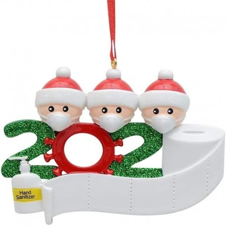 Santa decoration hanging anti covid 19
