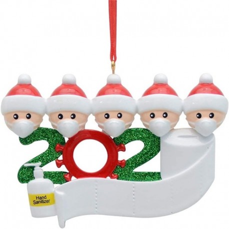 Santa decoration hanging anti covid 19