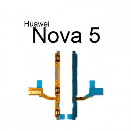 On Off Power & Volume Button Flex Cable For Huawei Nova 5 5i Pro Nova 5Z 5T Power Volume Switch Control Flex Ribbon Repair Parts