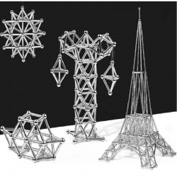 magnetic construction set magnetic sticks and metal balls