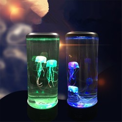 magic silicone jellyfish lamp with several multicolored LEDs