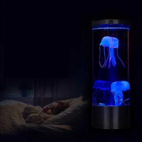 magic silicone jellyfish lamp with several multicolored LEDs