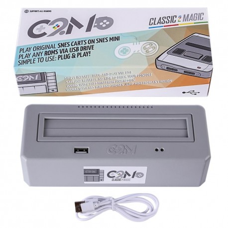 Adaptateur multi cartouche et rom Original Super NES avec lecteur clef usb pour rom