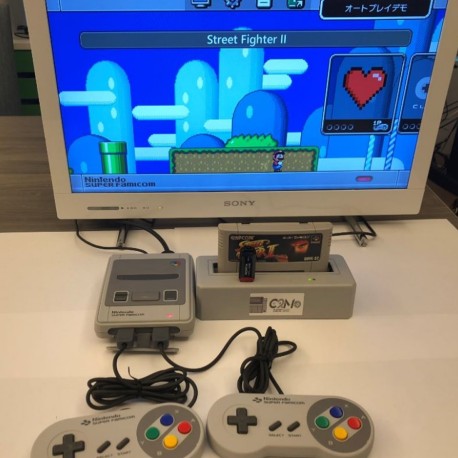 Adaptateur multi cartouche et rom Original Super NES avec lecteur clef usb pour rom